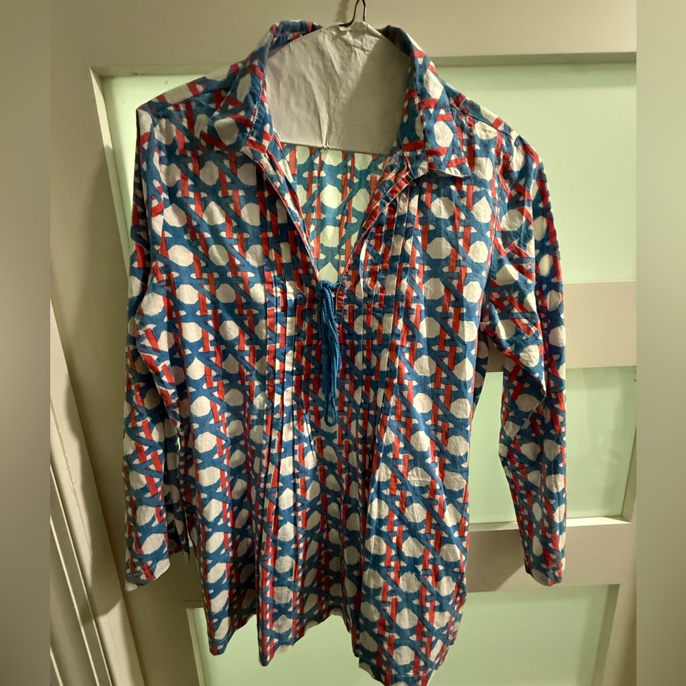 Roberta Roller Rabbit Colorful Geometric Top